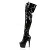 Pleaser - ADORE3023 Plateau Overknee Laarzen - Paaldans schoenen - Zwart Product image